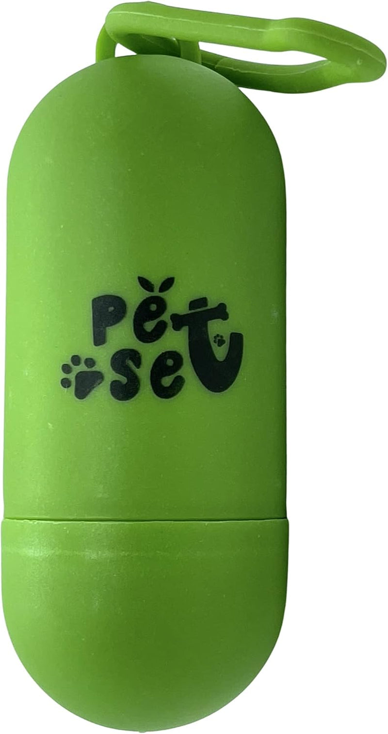Durable Green Dog Waste Poop Bag Dispenser with Leash Clip by Stacy Talan - Perfect for Daily Walks